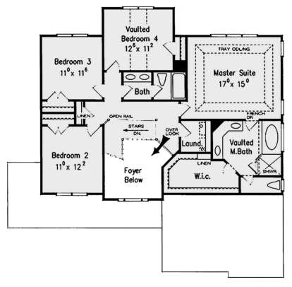 Second Floor for House Plan #8594-00396