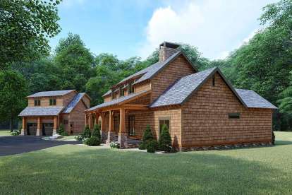 Mountain Rustic House Plan #8318-00127 Elevation Photo