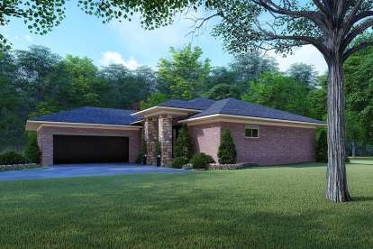 Ranch House Plan #8318-00128 Elevation Photo