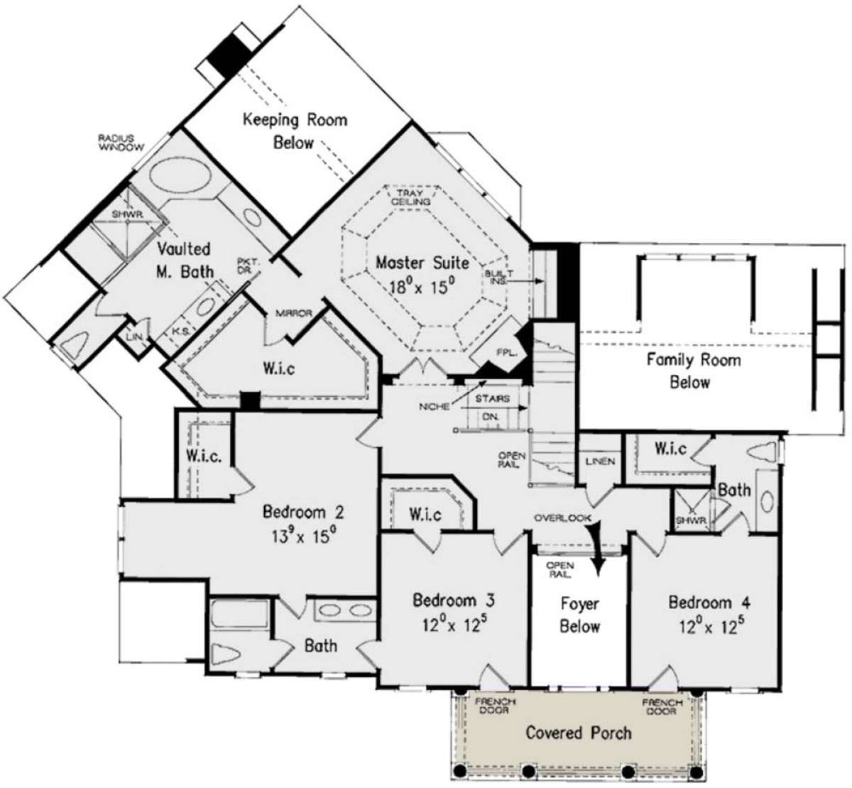 Second Floor for House Plan #8594-00407