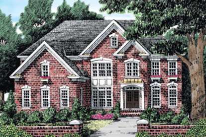 5 Bed, 4 Bath, 3342 Square Foot House Plan - #8594-00408
