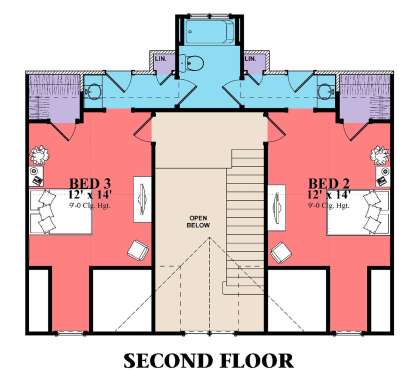 Second Floor for House Plan #1070-00266
