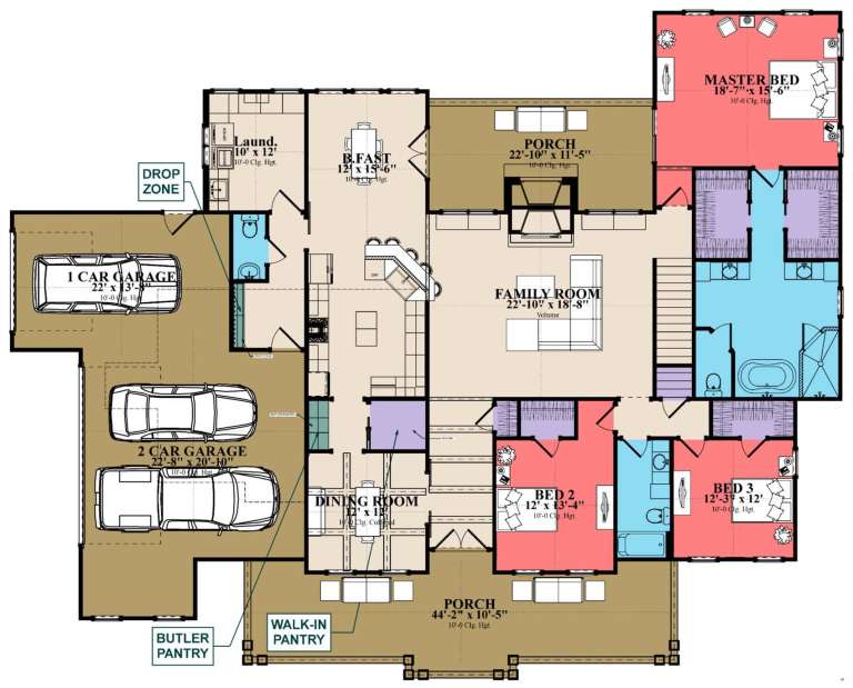 House Plan House Plan #23764 Drawing 1