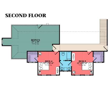 Second Floor for House Plan #1070-00268