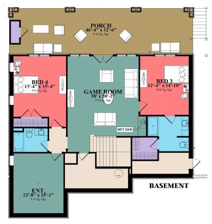 Basement for House Plan #1070-00269