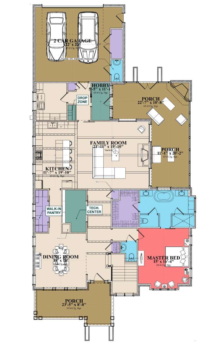 House Plan House Plan #23767 Drawing 1