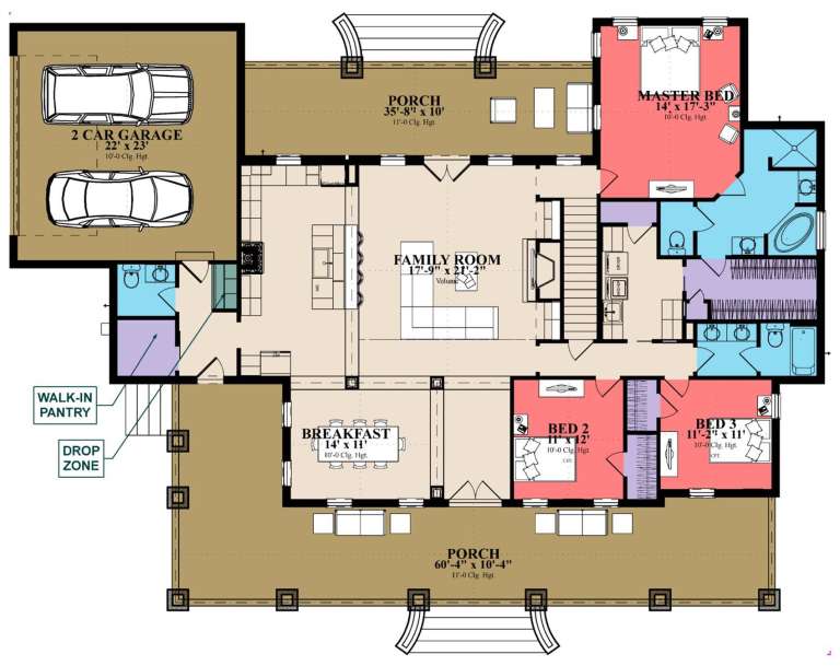 House Plan House Plan #23768 Drawing 1