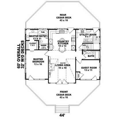 House Plan House Plan #2377 Drawing 2
