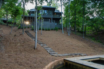Lake Front House Plan #1070-00274 Build Photo
