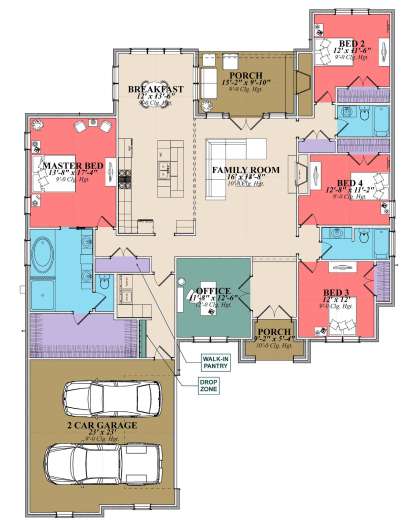 House Plan House Plan #23771 Drawing 1