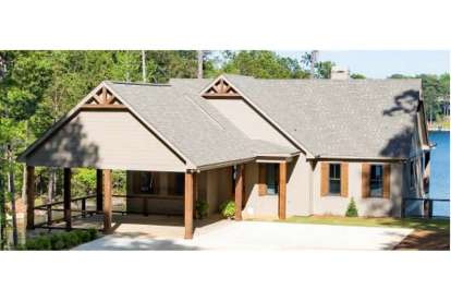 Lake Front House Plan #1070-00277 Elevation Photo