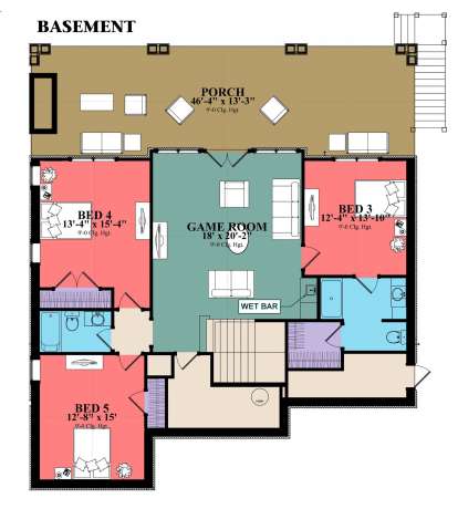 Basement for House Plan #1070-00277