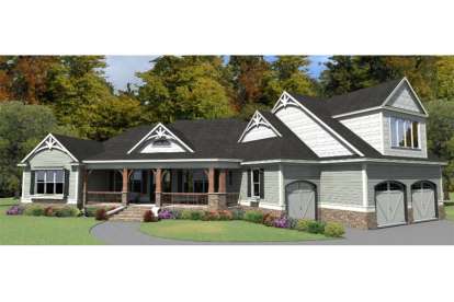 3 Bed, 3 Bath, 3267 Square Foot House Plan - #1070-00278