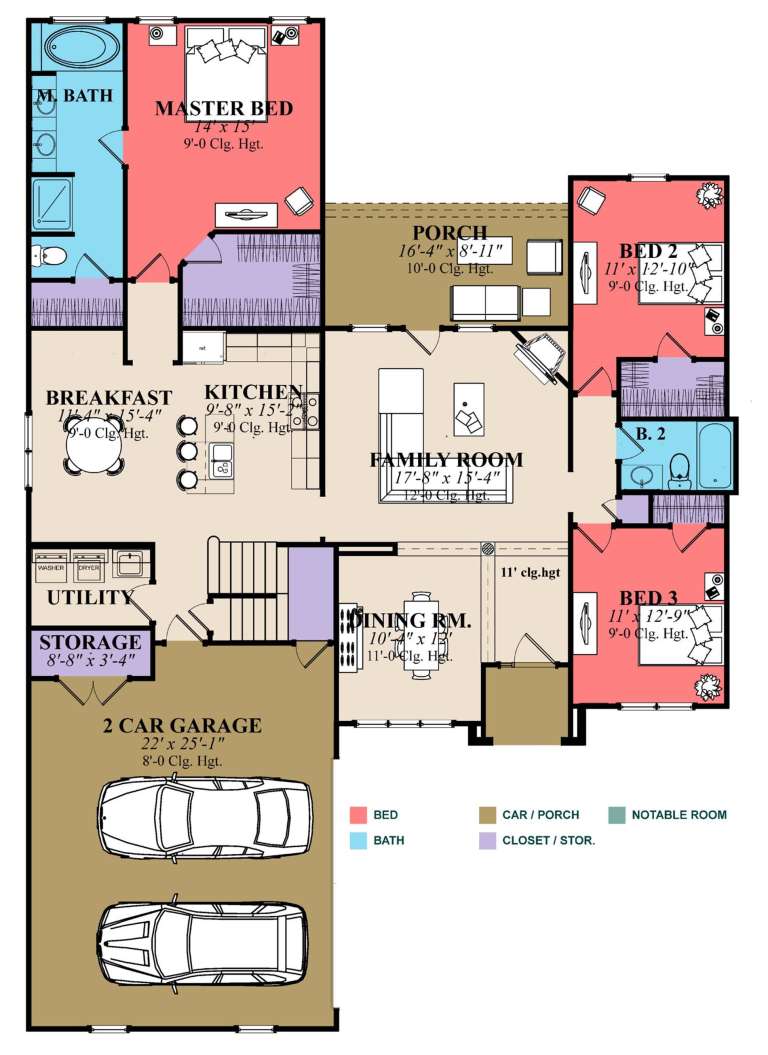 House Plan House Plan #23776 Drawing 1