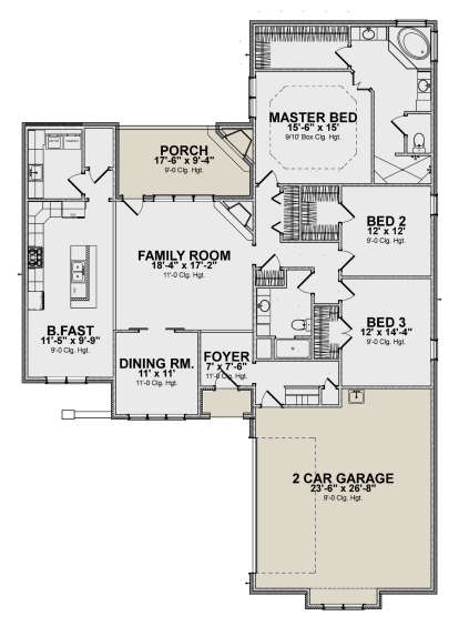 Main Floor for House Plan #1070-00282