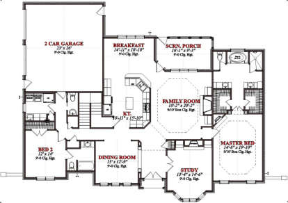 Main Floor for House Plan #1070-00284