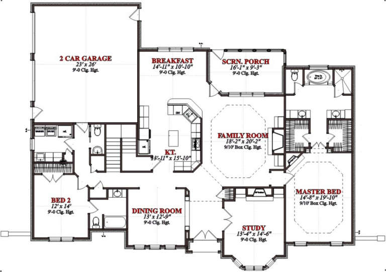 House Plan House Plan #23781 Drawing 1