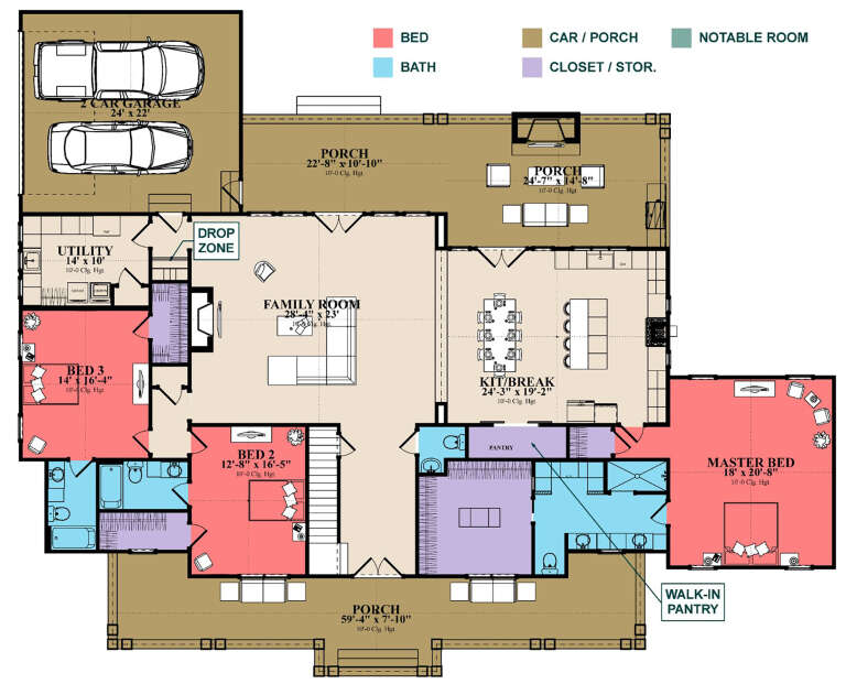 House Plan House Plan #23782 Drawing 1