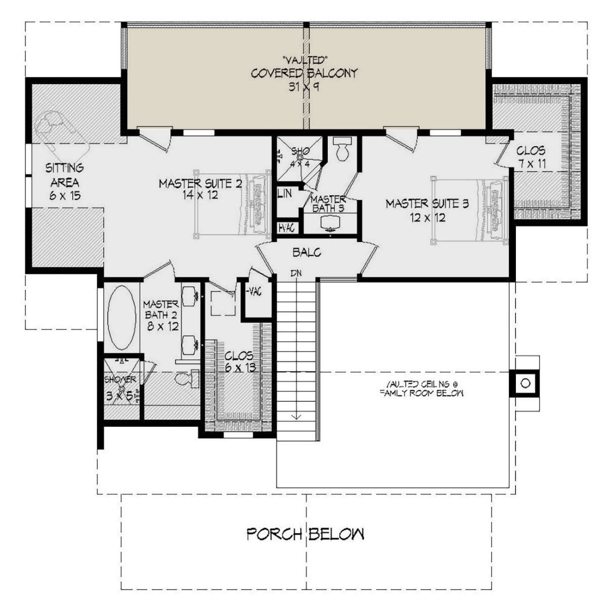 Second Floor for House Plan #940-00176