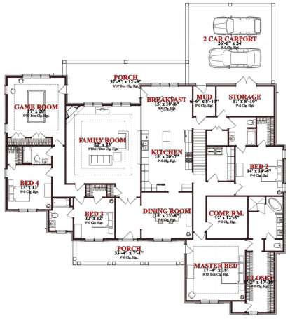 Main Floor for House Plan #1070-00286