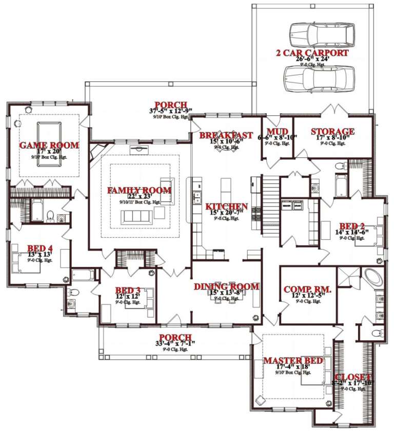 House Plan House Plan #23785 Drawing 1