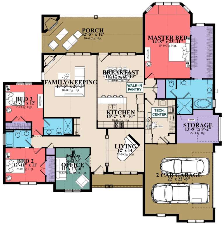 House Plan House Plan #23786 Drawing 1