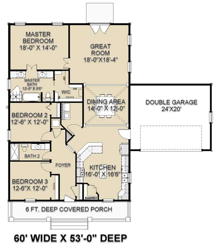House Plan House Plan #23788 Drawing 1