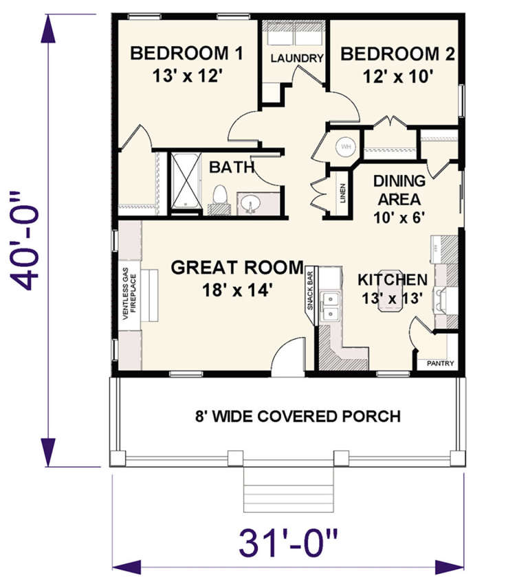 House Plan House Plan #23791 Drawing 1