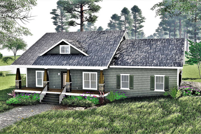 Country House Plan #1776-00092 Elevation Photo