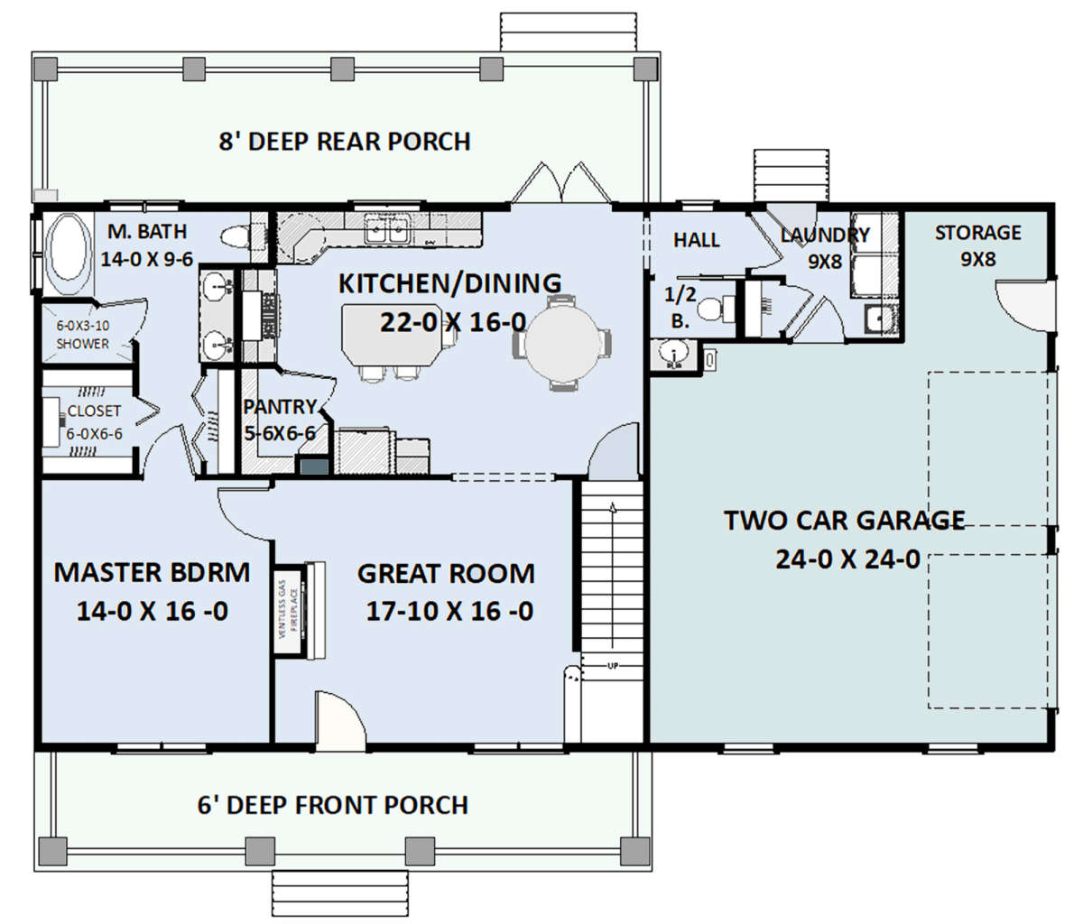Main Floor for House Plan #1776-00092