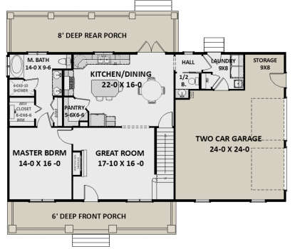 Main Floor for House Plan #1776-00092