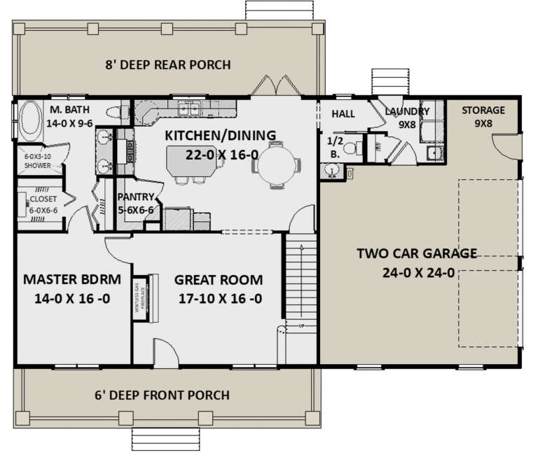 House Plan House Plan #23793 Drawing 1