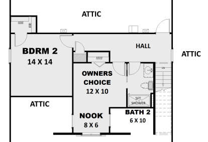 Second Floor for House Plan #1776-00092