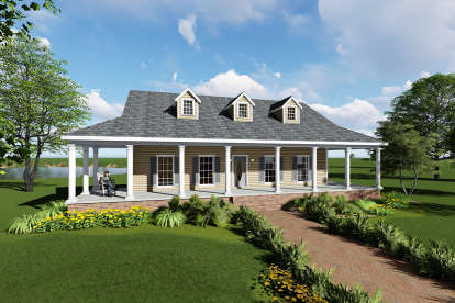 3 Bed, 2 Bath, 1717 Square Foot House Plan - #1776-00093