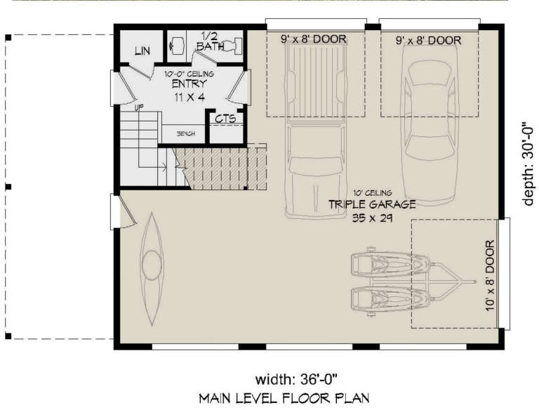 House Plan House Plan #23796 Drawing 1