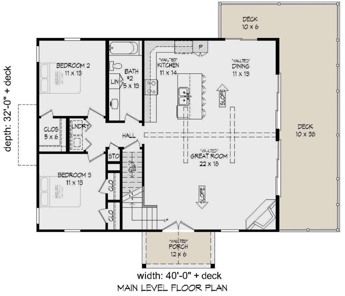 Main Floor for House Plan #940-00180