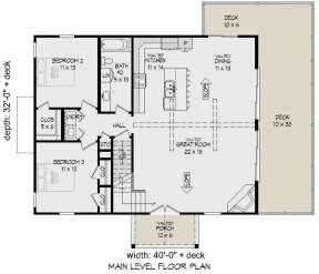 Main Floor for House Plan #940-00180