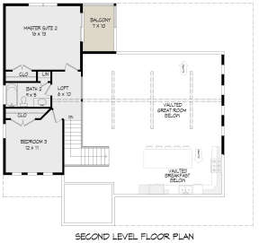 Second Floor for House Plan #940-00181