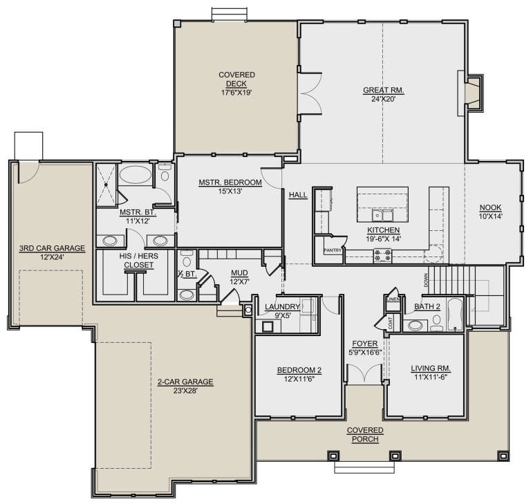 House Plan House Plan #23803 Drawing 1