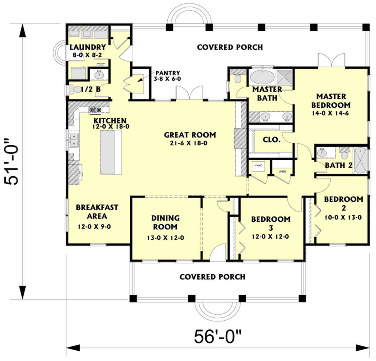 Main Floor for House Plan #1776-00095