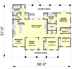 Main Floor for House Plan #1776-00095