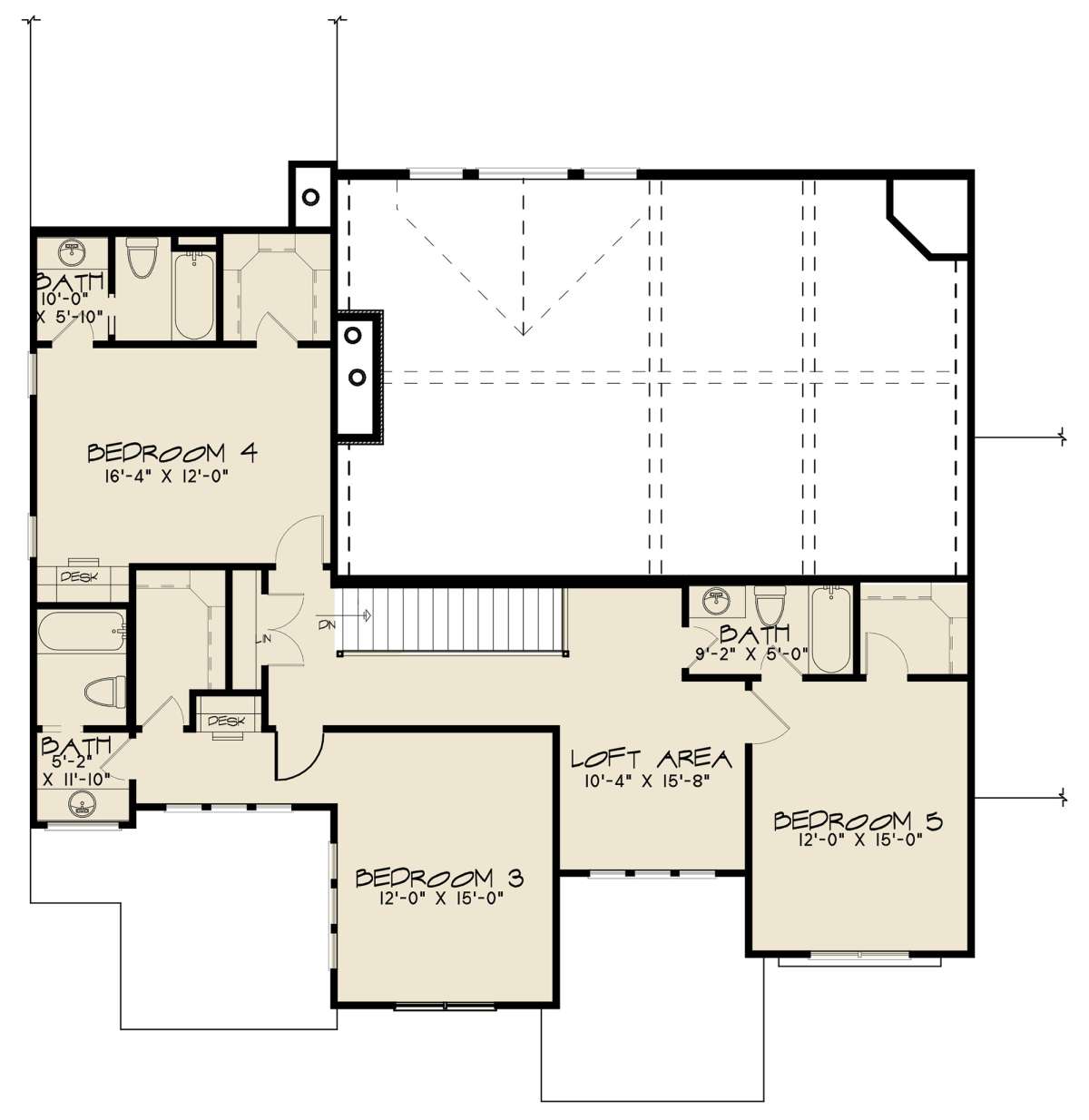 Second Floor for House Plan #8318-00129