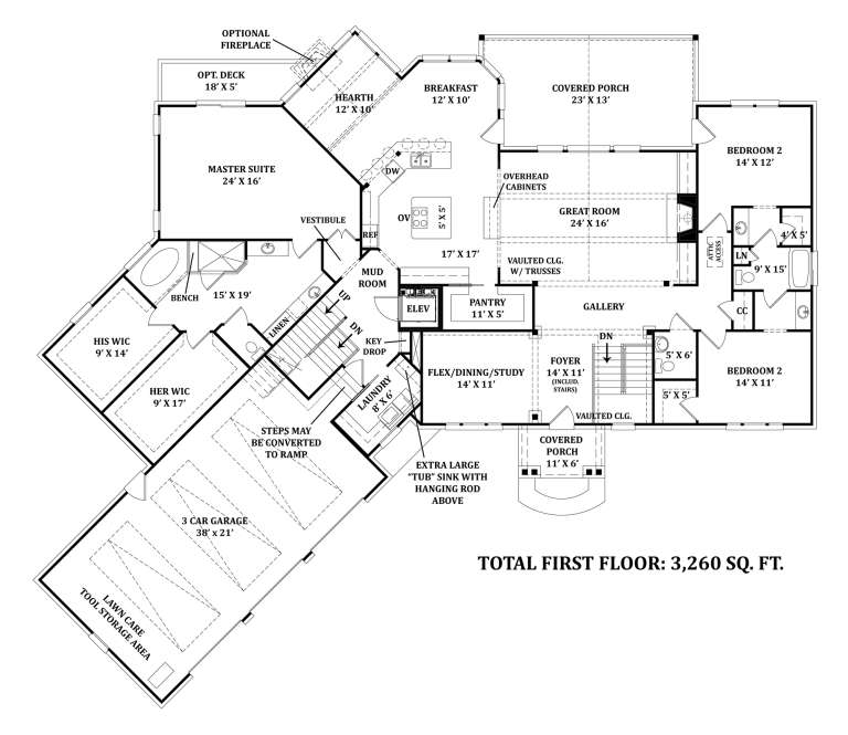 House Plan House Plan #23806 Drawing 1