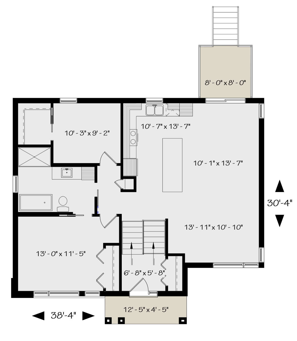 Main Floor for House Plan #034-01228