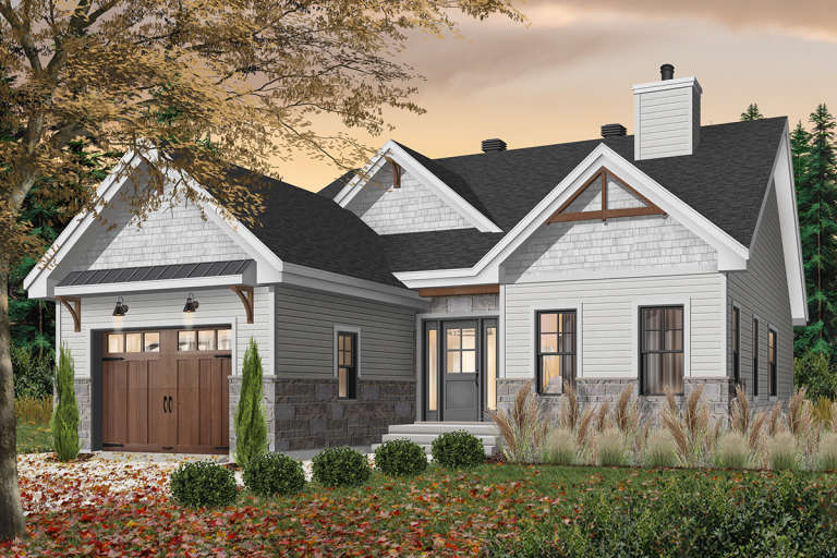 Modern Farmhouse House Plan #034-01229 Elevation Photo