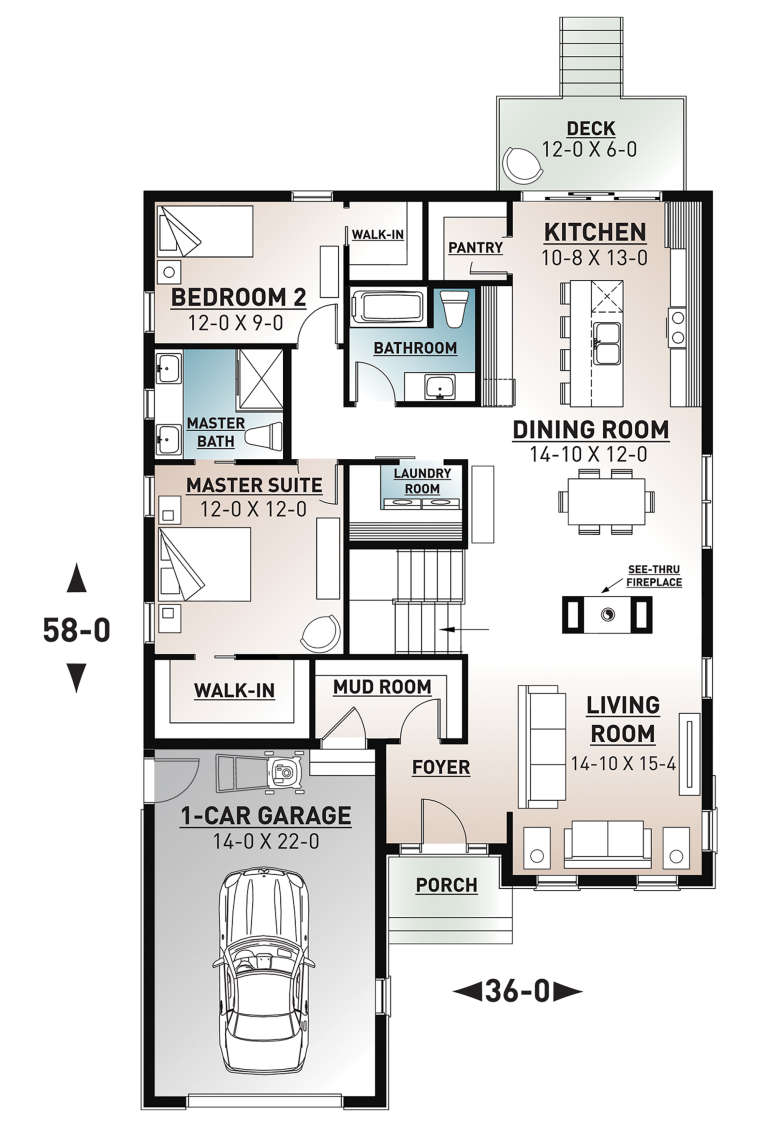 House Plan House Plan #23809 Drawing 1