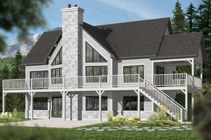 Mountain House Plan #034-01230 Elevation Photo