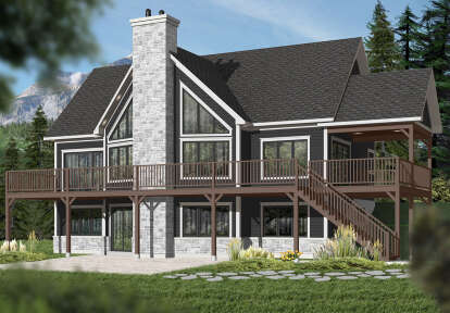 Mountain House Plan #034-01230 Elevation Photo