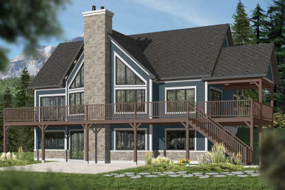 Mountain House Plan #034-01230 Elevation Photo