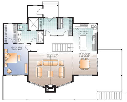 Main Floor for House Plan #034-01230